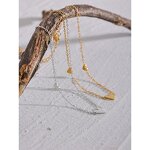 Heart Chain Anklet Manufacturer - JINYOU 1746 Rust Proof Stainless Steel Gold