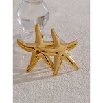 Smooth Starfish Stud Earrings Manufacturer - JINYOU 5179 New Arrival Waterproof