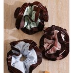 Hair Scrunchies Supplier - JINYOU 0021 New Style Oversize Black Red Satin