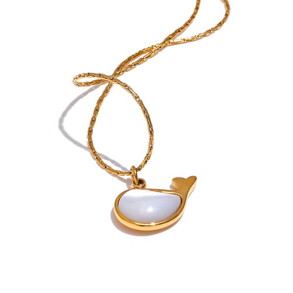 Natural Shell Whale Necklace Manufacturer - JINYOU 3876 High Quality Water Resistant