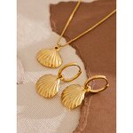 Shell Jewelry Set Manufacturer - JINYOU 815 Trendy Summer Necklace Earrings