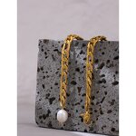 Pearl Chain Anklet Supplier - JINYOU 543 Natural 18k Gold Plated Stainless