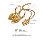 Metal Shell Hoop Set Supplier - JINYOU 875 Stainless Steel 18k Gold Color