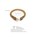 Snake Shape Bracelet Manufacturer - JINYOU 5426 New Arrival 23cm Stainless Steel