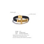 Cross Wide Bracelet Supplier - JINYOU 5427 New Arrival 67mm Stainless Steel