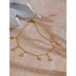 Heart Chain Anklet Manufacturer - JINYOU 4336 Fashion Summer Barefoot Bracelets