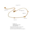 Heart Chain Anklet Manufacturer - JINYOU 1746 Rust Proof Stainless Steel Gold