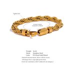 Twisted Chain Bracelet Manufacturer - JINYOU 5004 Size 22510mm 316L