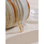 Cross Pendant Necklace Manufacturer - JINYOU 5210 New Arrival 18K Gold Plated