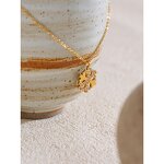 Zircon Snowflake Necklace Manufacturer - JINYOU 5204 New Arrival 18K Gold Plated