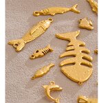 Fish Bones Pendants Supplier - JINYOU 027 Fashion Gold Plated Stainless Steel
