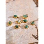 Natural Stone Pendant Manufacturer - JINYOU 0024 Exquisite Stainless Steel Square