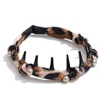 Leopard Print Hairband Manufacturer - JINYOU 0039 Fashionable Pearl Bowknot