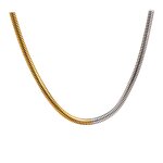 Mix Chain Necklace Supplier - JINYOU 678 Minimalist Metal 18K Gold Plated