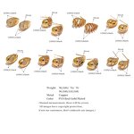 Copper Earrings Supplier - JINYOU 3557 3559 Water Drop Stud 18k Gold