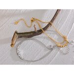 Square Bead Anklet Manufacturer - JINYOU 1816 Waterproof Stainless Steel Layered