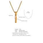 Geometric Pendant Necklace Supplier - JINYOU 5024 Men Basic Simple Stainless