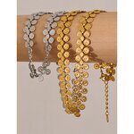 Coin Flower Set Supplier - JINYOU 4173 Stainless Steel Chain Vintage Necklace