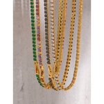 Zirconia Jewelry Set Supplier - JINYOU 584 Trendy Stainless Steel 18K Gold