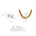 Simulated Pearls Necklace Supplier - JINYOU 4818 Fashion Baroque Golden Cuban
