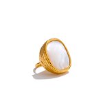White Shell Ring Manufacturer - JINYOU 5563 New Arrival Thick Adjustable