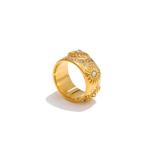 Zircon Flower Set Manufacturer - JINYOU 5146 New Arrival Shiny Hoop Earrings