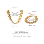 Coin Flower Set Supplier - JINYOU 4173 Stainless Steel Chain Vintage Necklace