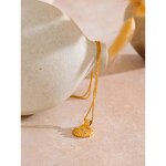 Zircon Shell Necklace Manufacturer - JINYOU 5081 New Arrival Waterproof PVD