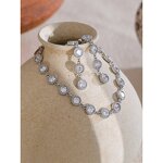 Zircon Jewelry Set Supplier - JINYOU 4941 New Arrival Chain Bracelet Earrings