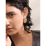 Artificial Pearls Stud Earrings Supplier - JINYOU 167 Trendy Metal Shell Golden