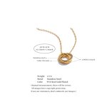 Zircon Circle Necklace Supplier - JINYOU 5186 New Arrival 18K Gold Plated