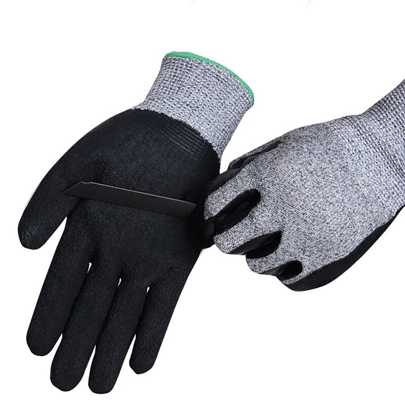 PU Coated Gloves Manufacturer - White Anti-Slip Oil-Proof Safety