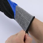 Nitrile Sandy Gloves Supplier - Cut Resistant Grey Black Shell Hppe