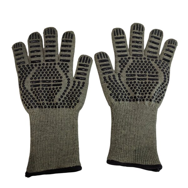 Large Size BBQ Gloves Factory - New 13-pin Flame-retardant Heat-resistant