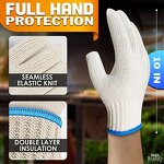 Extreme Heat Resistant Gloves Manufacturer - White Aramid 500 Degree Fireproof