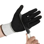 Coated Cut Glove Manufacturer - Cheap Factory 13g Polyester Black Latex