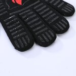 Aramid BBQ Gloves Supplier - Fiber Plus Non-slip Silicone 1472f Extreme