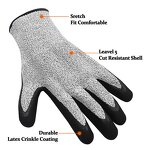 Class 5 Anti-cutting Gloves Supplier - Wear-resistant Nitrile Coating