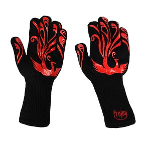 Food Grade Grill Gloves Supplier - Customizable Logo Silicone Anti scalding