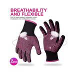 Heat Proof Gloves Manufacturer - PVC 250 Degree for Hair Non-slip