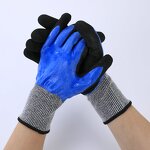 Nitrile Sandy Gloves Supplier - Cut Resistant Grey Black Shell Hppe