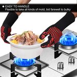Silicone BBQ Gloves Manufacturer - Custom logo Non slip Coated Oven