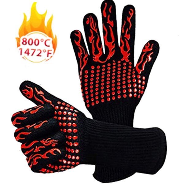 Heat Resistant Gloves Factory - Safety BBQ Food Silicone High Cut Resistance