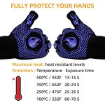 Fireproof BBQ Gloves Factory - Deyan 800 Degree Heat Resistant Silicone