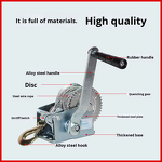 Hand Crank Winch Factory - Portable 1200lbs/600lbs Capacity Manual