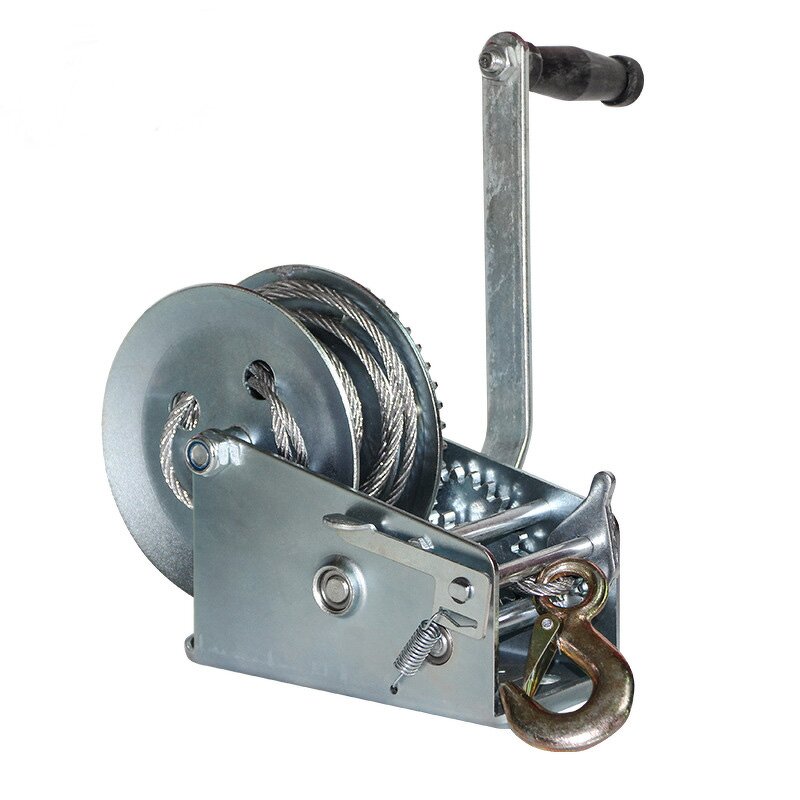 Hand Crank Winch Factory - Portable 1200lbs/600lbs Capacity Manual