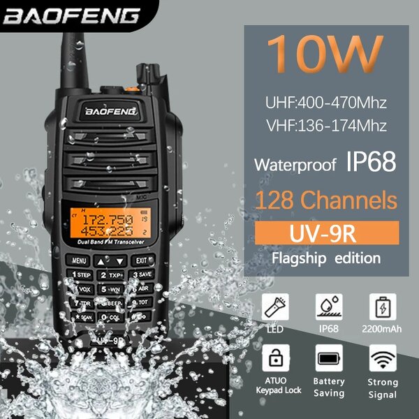 High-Power Walkie Talkie Supplier - Baofeng Uv 9r Plus 8W Dual Band