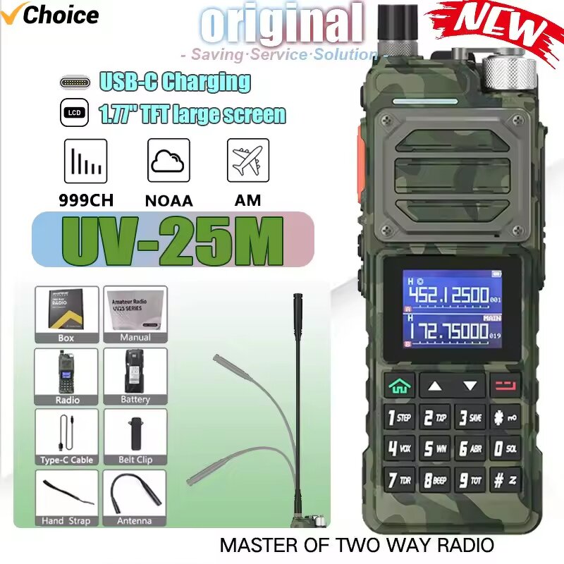 Walkie Talkie Manufacturer - BAOFENG UV-25M Groene Camo Hoog vermogen
