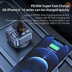 Car Charger Factory - PD30W Fast Charger AUX FM Modulator MP3