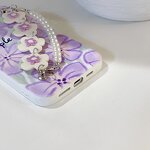 Phone Case Manufacturer - Luxury Flower Pearl with Wrist Chain
